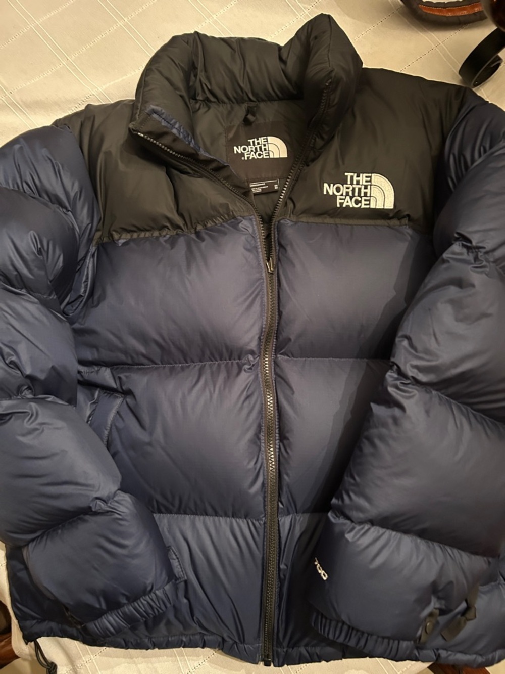 The North Face Men’s Navy and Black Puffer Jacket